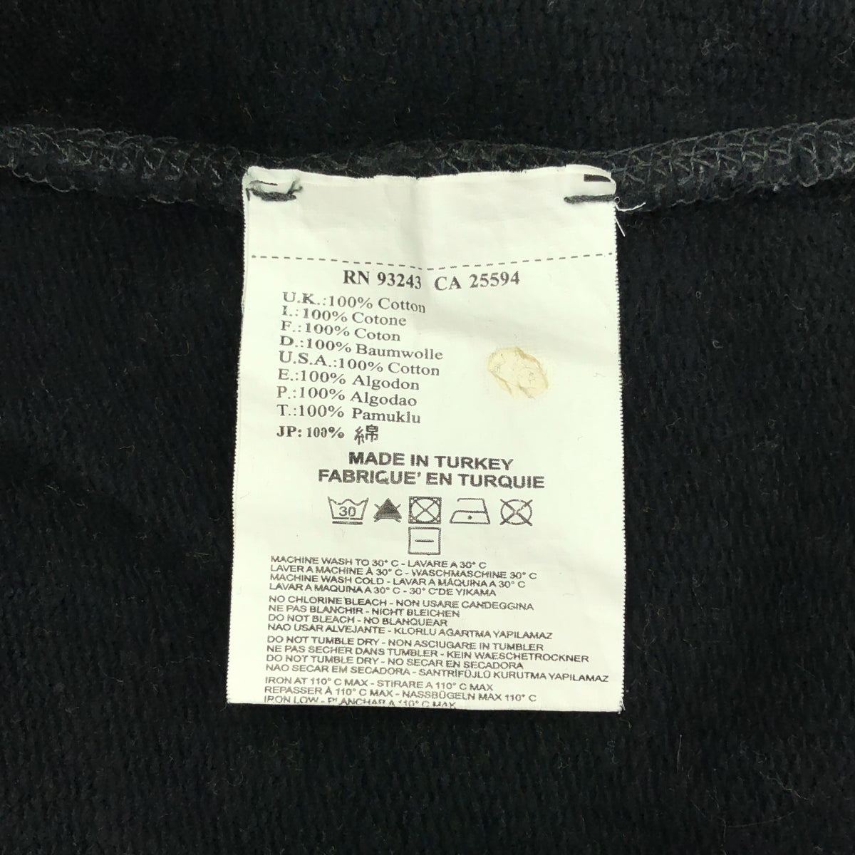 DIESEL / ディーゼル | エンブロイダリー ロゴ スウェット フーディ | M | ブラック | メンズ