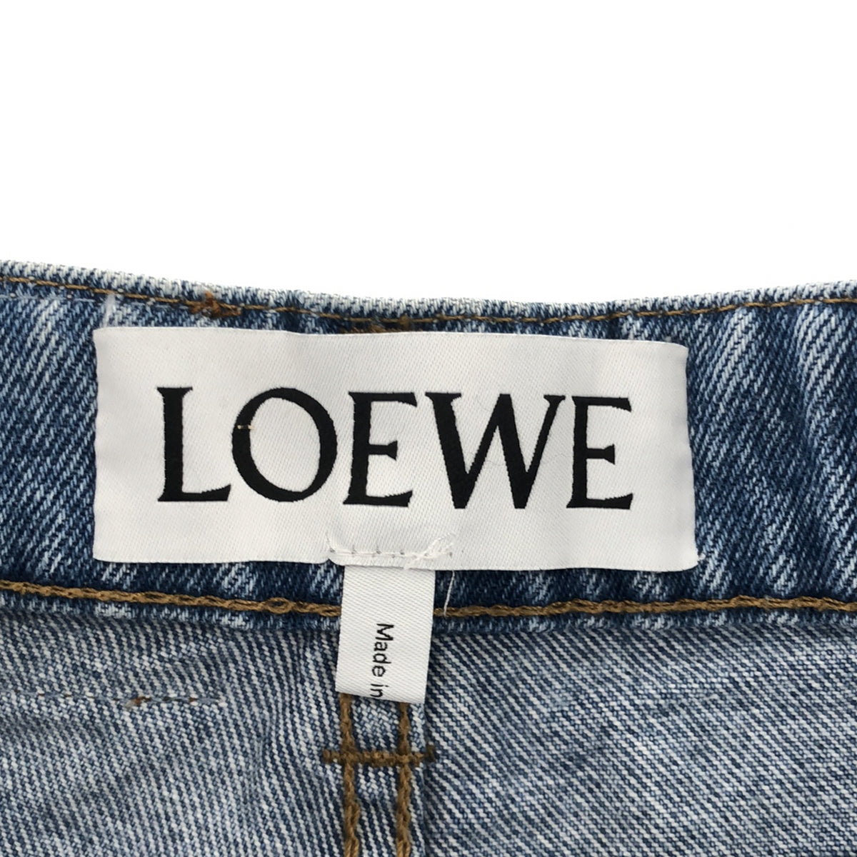 LOEWE | 2022SS | Fisherman Roll-up Denim Pants | 36 | Indigo | Women's