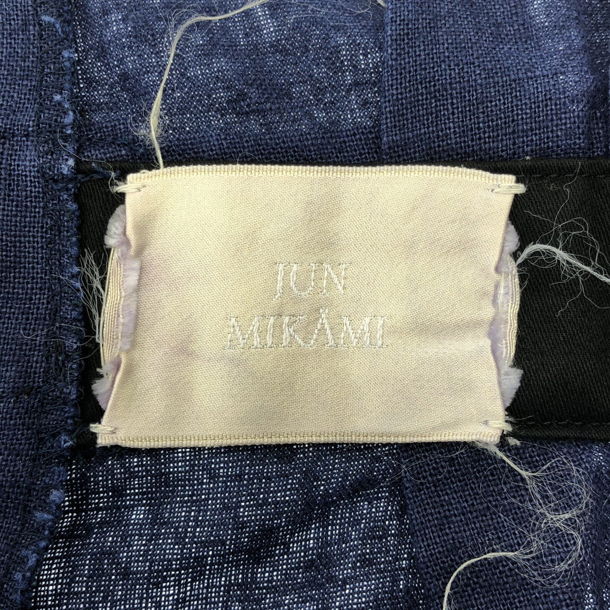 JUN MIKAMI / ジュンミカミ | リネン ハイウエスト タック ベルテッドパンツ | ネイビー | レディース