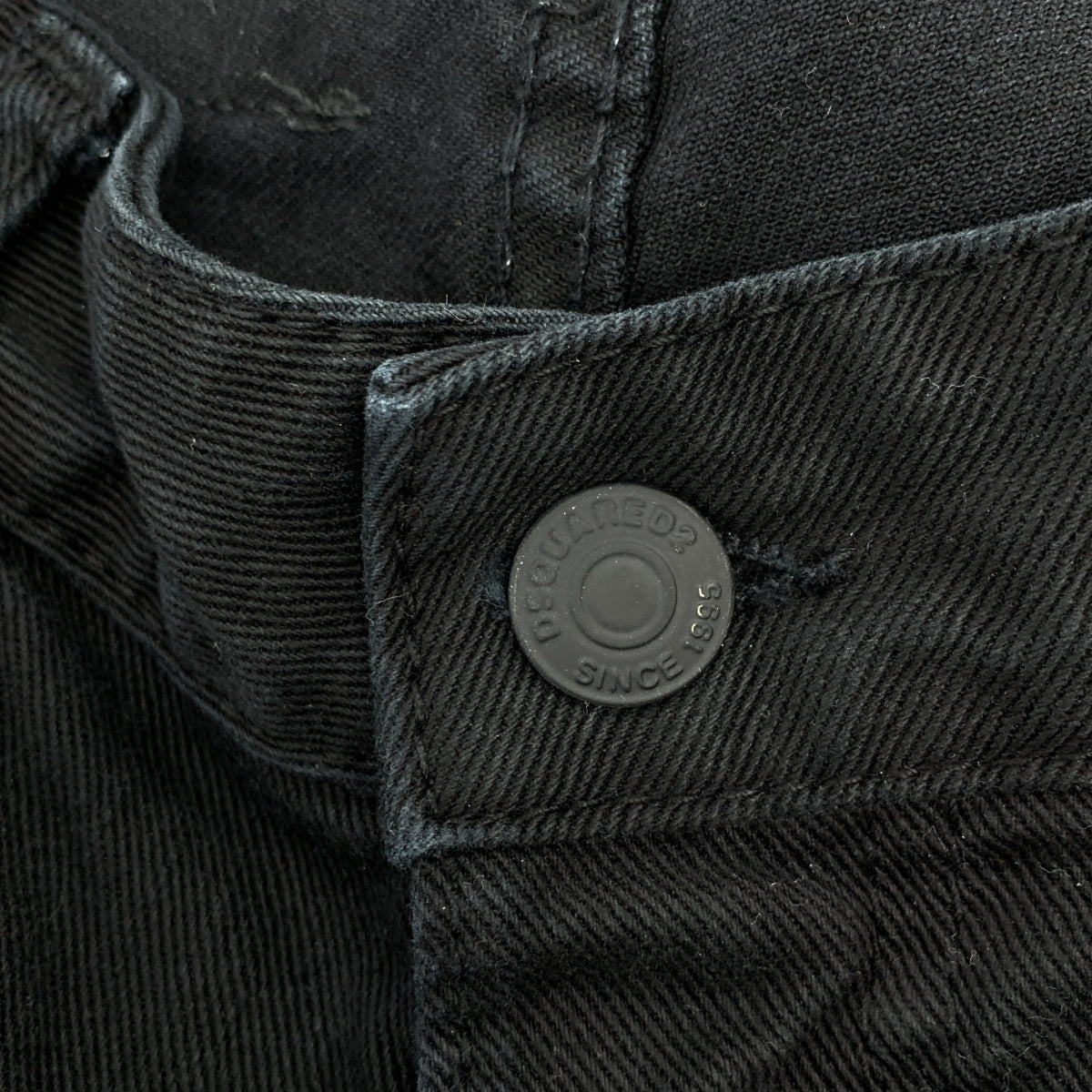 DSQUARED2 | 2021 春夏 | JENNIFER CROPPED JEAN / 破洞黑色牛仔褲 | 36 碼 | 黑色 | 女款