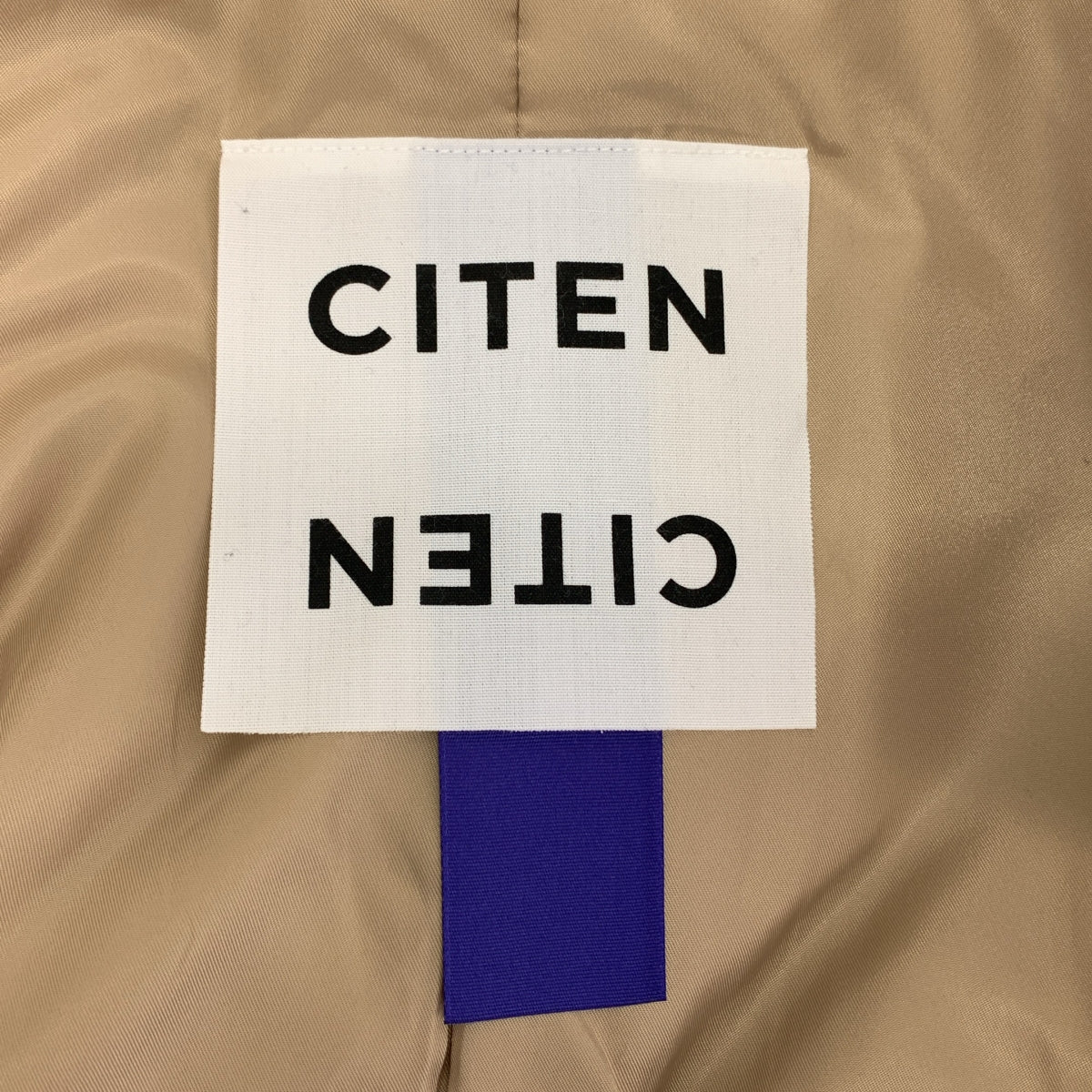 CITEN / シテン | バルカラー ハーフコート | F | ベージュ | メンズ