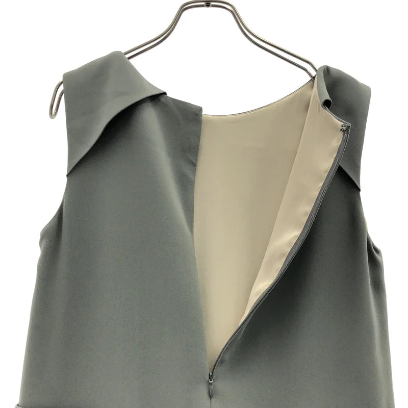 mina perhonen / ミナペルホネン | savon / silk 100％ / シルク ギャザー ドレス ワンピース / 裏地付き | 38 | レディース