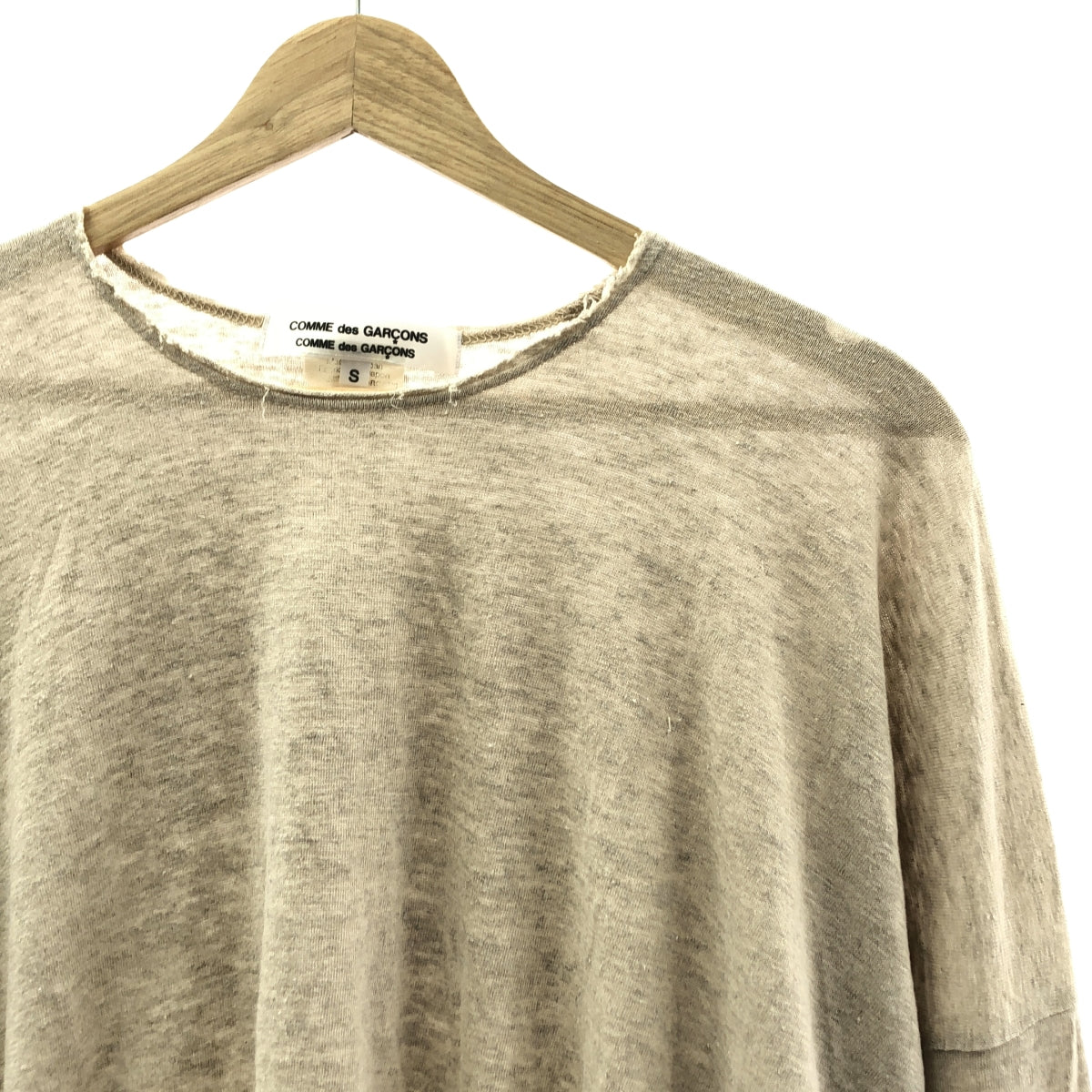 COMME des GARCONS COMME des GARCONS / 콤콤 | 2013SS | 린넨 데미지 가공 오버 실루엣 컷소우 | S |