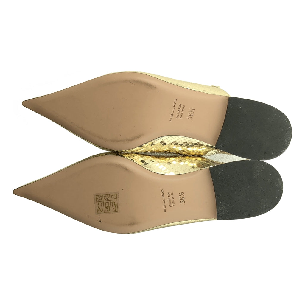 PELLICO / 펠리코 | 메탈릭 포인티드 투 스트랩 펌프스 | 36 1/2 |