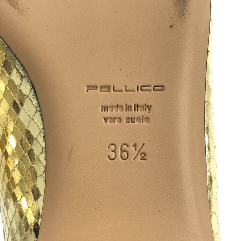 PELLICO / 펠리코 | 메탈릭 포인티드 투 스트랩 펌프스 | 36 1/2 |