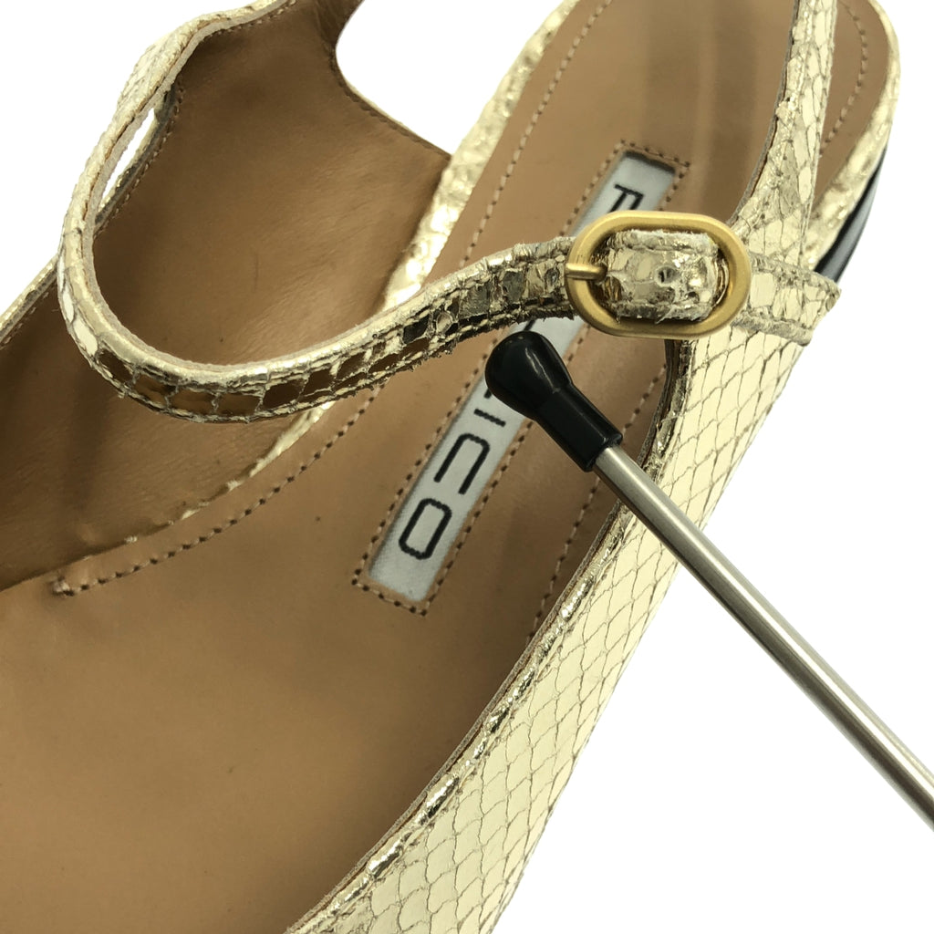 PELLICO / 펠리코 | 메탈릭 포인티드 투 스트랩 펌프스 | 36 1/2 |