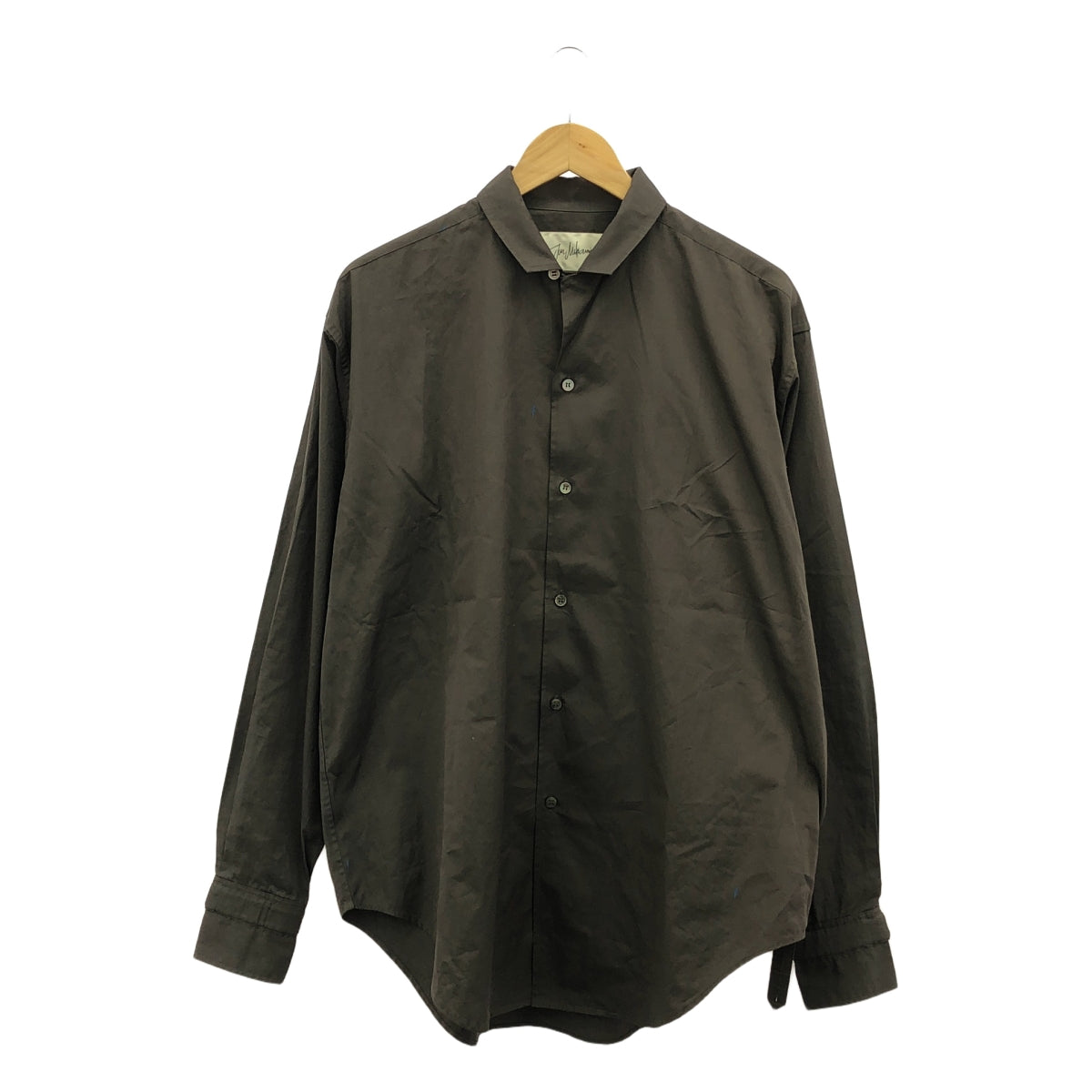 JUN MIKAMI | 2024SS | 寬版 SH 標誌印花設計襯衫 | UNI | 棕色 | 女款