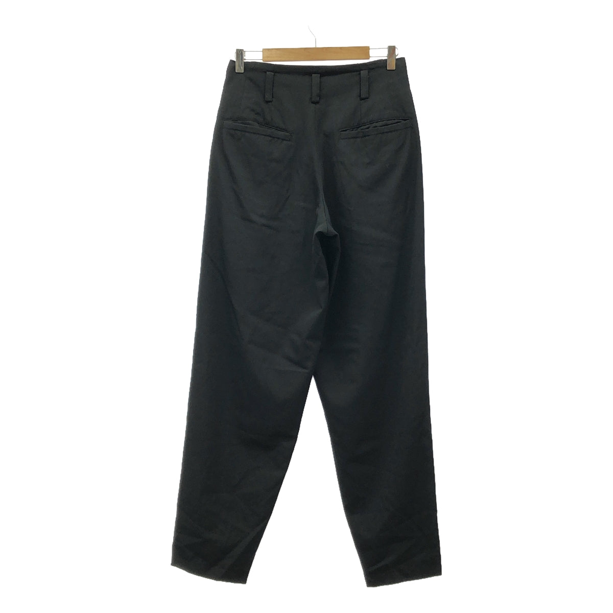 Y's / Y's 山本耀司 | 2001SS | 2褶羊毛褲 |黑色 |女性的