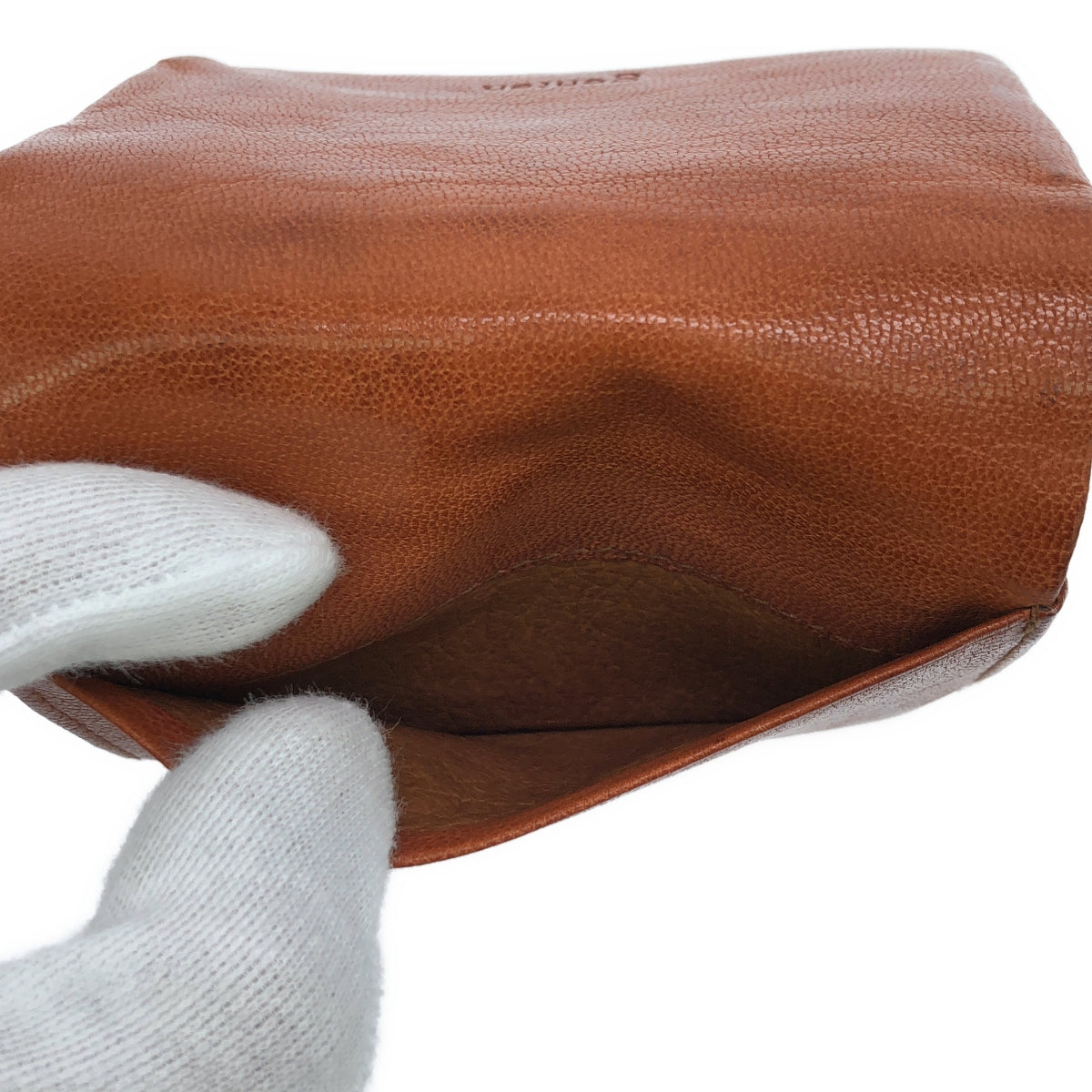 【美品】  genten / ゲンテン | GOAT NUME レザーウォレット 二つ折り財布 | ブラウン | レディース
