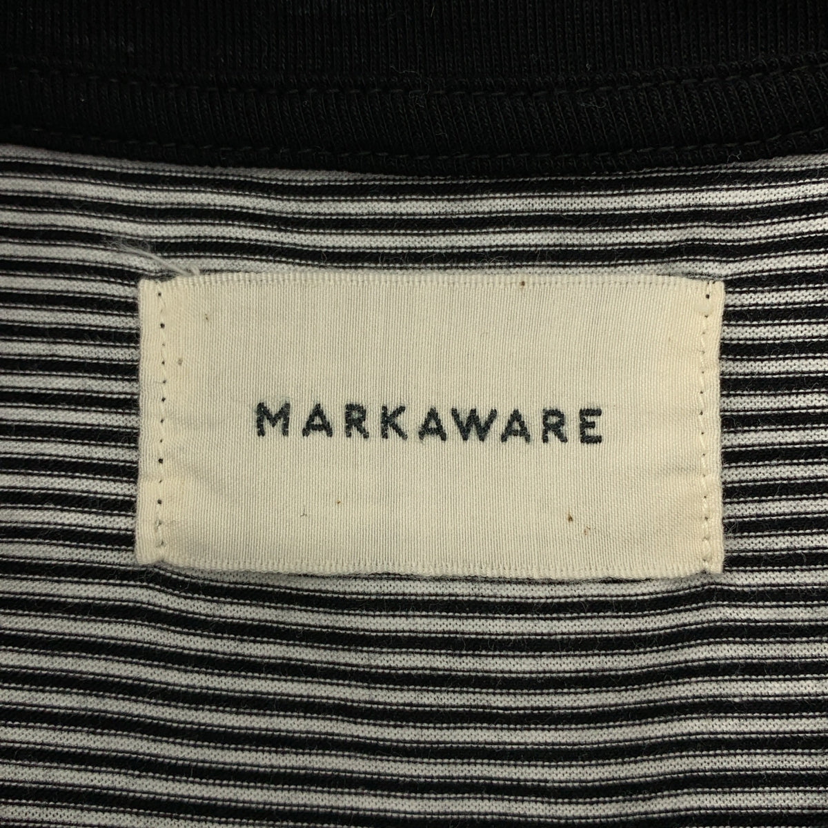 MARKAWARE / マーカウェア | BOX Tee S/S ORGANIC COTTON BORDER コットン ボーダー カットソー | 2 | メンズ