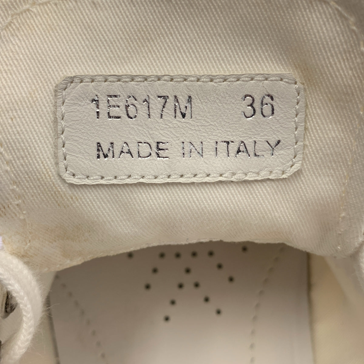 PRADA / プラダ | キャンバス ドット ポインテッドトゥ スニーカー | 36 | ホワイト | レディース