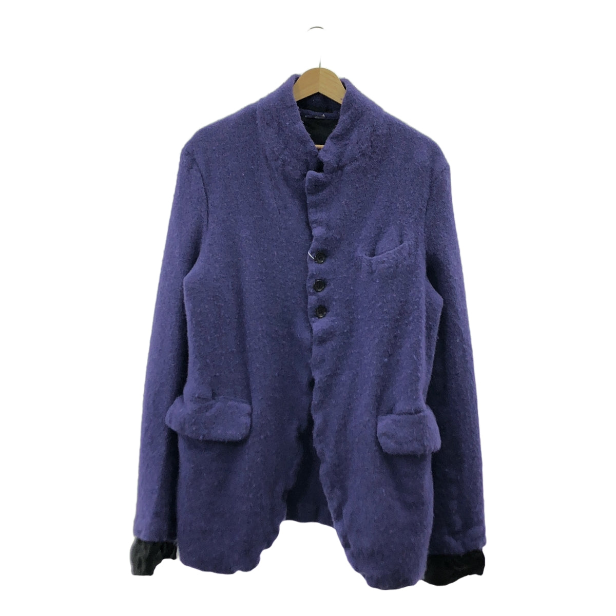 COMME des GARCONS HOMME PLUS | 2022秋冬 |羊毛縮水訂製外套 |中號 |紫色|男士