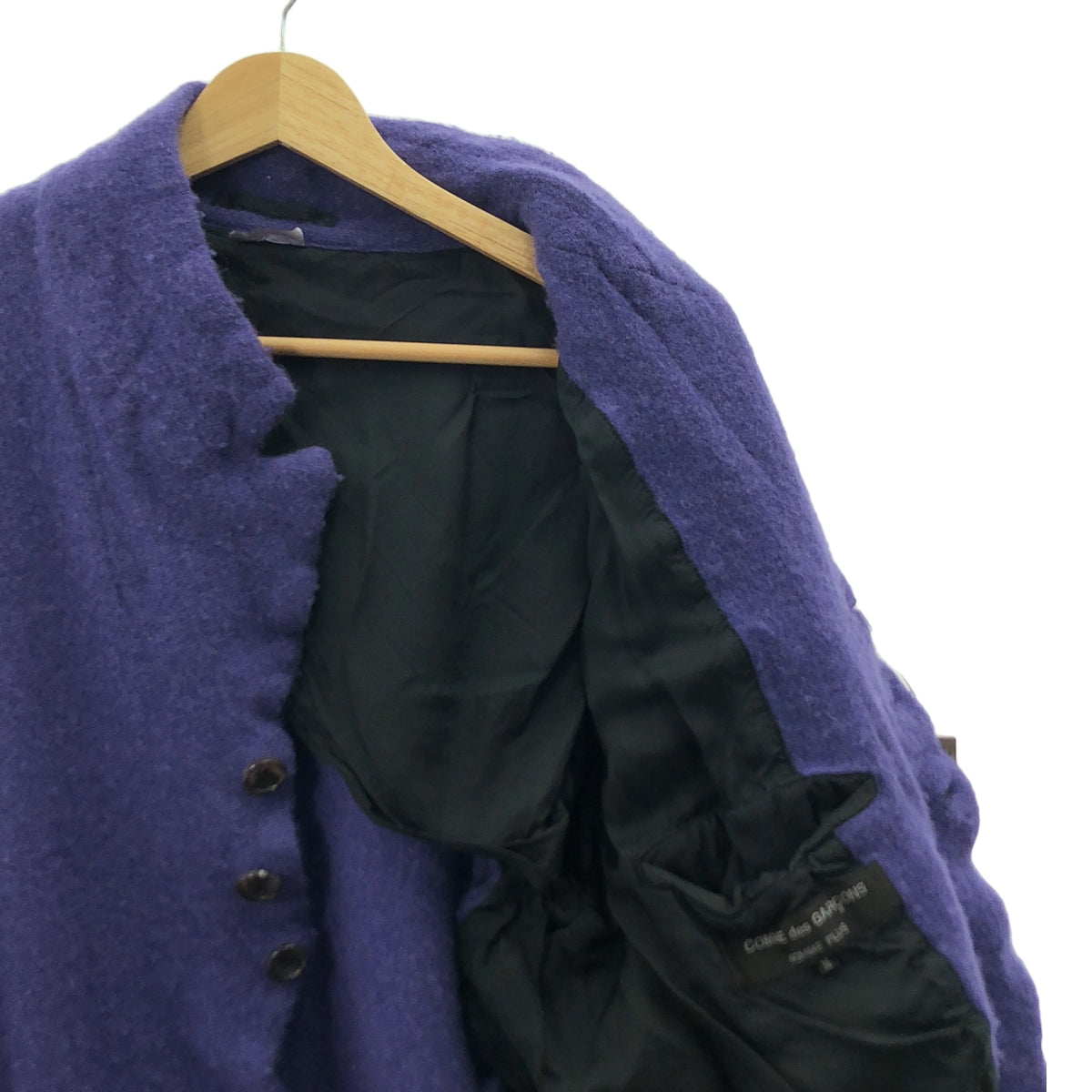 COMME des GARCONS HOMME PLUS | 2022秋冬 |羊毛縮水訂製外套 |中號 |紫色|男士