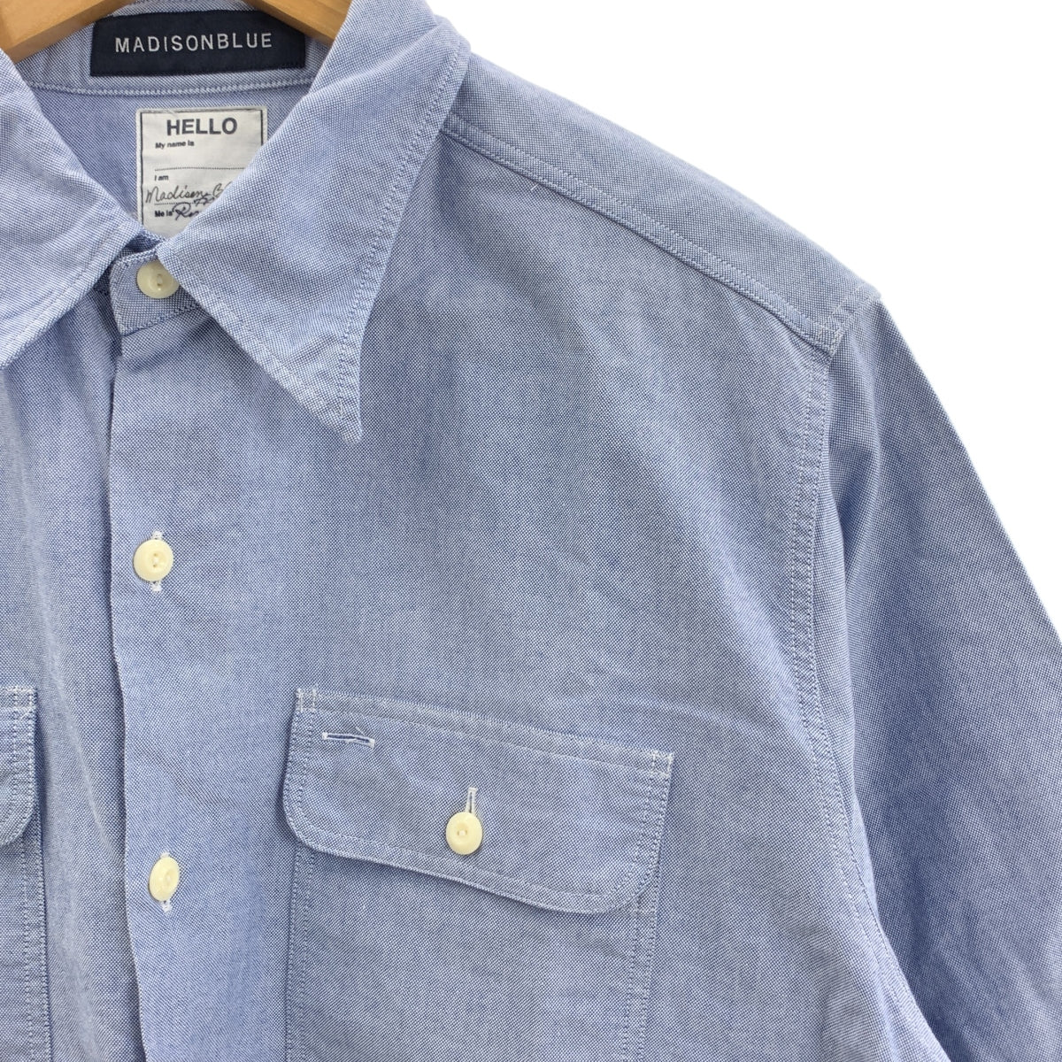 MADISON BLUE / マディソンブルー | × Ron Herman / ロンハーマン  HAMPTON Short Sleeve Shirt / ハンプトン  ロゴ オーバー シャツ ブラウス | 02（M) | メンズ