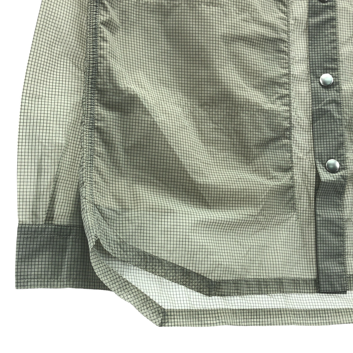 [New] Rick Owens | 2023SS | Outer shirt check shirt jacket | 46 | Gray | Men's