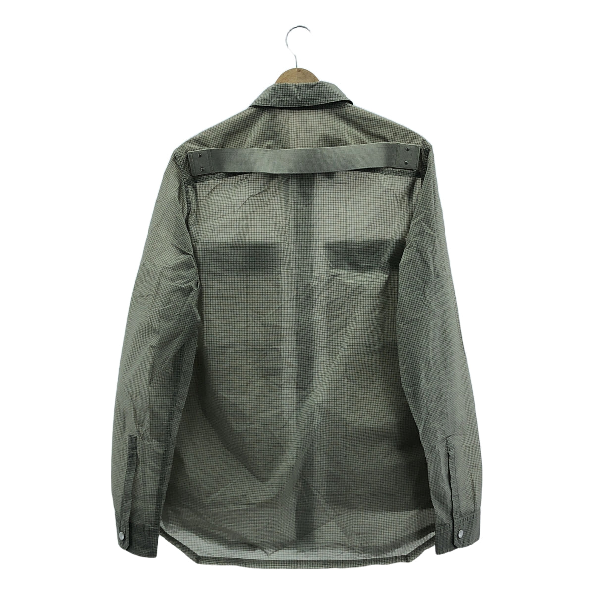 [New] Rick Owens | 2023SS | Outer shirt check shirt jacket | 46 | Gray | Men's