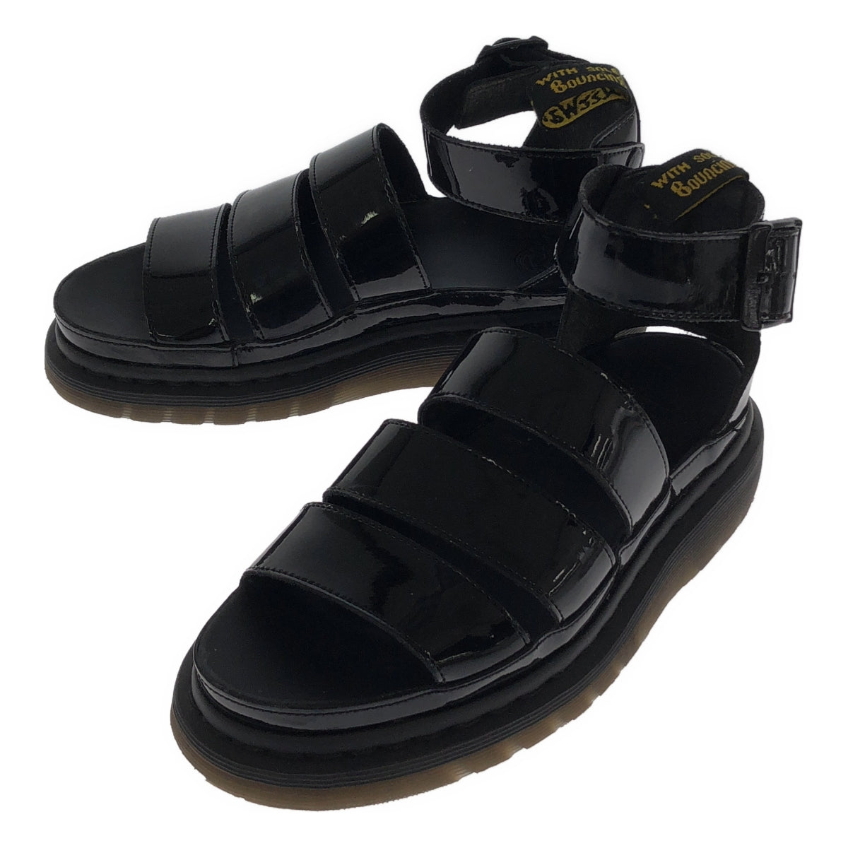 Dr.Martens / Dr. Martens | CLARISSA II PISA LEATHER STRAP PLATFORM SANDALS | UK5 | Black | Women's