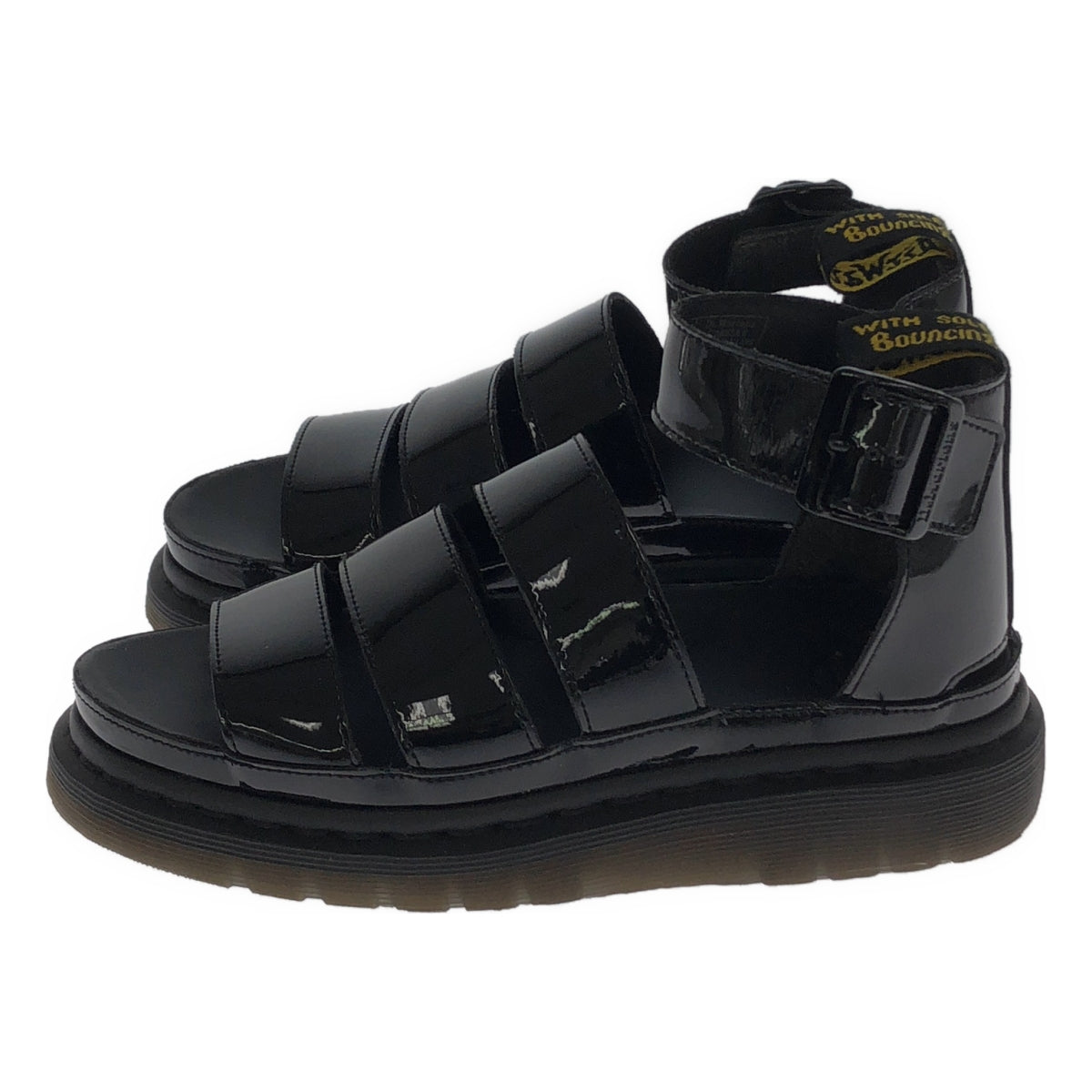 Dr.Martens / ドクターマーチン | CLARISSA II PISA LEATHER STRAP PLATFORM SANDALS サンダル | UK5 | ブラック | レディース