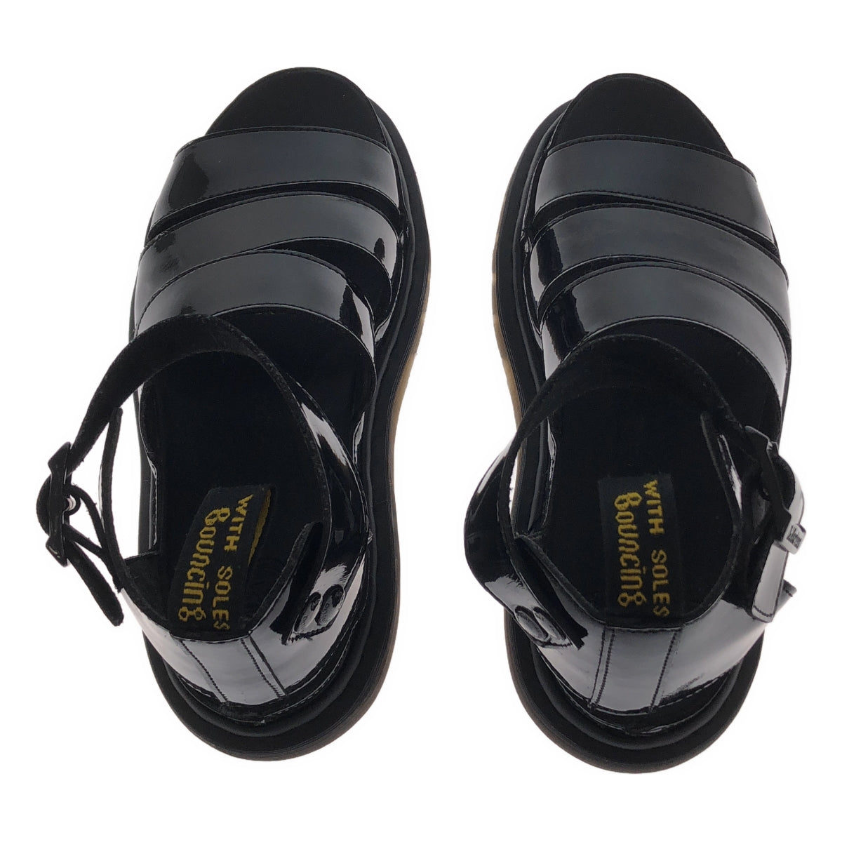 Dr.Martens / ドクターマーチン | CLARISSA II PISA LEATHER STRAP PLATFORM SANDALS サンダル | UK5 | ブラック | レディース