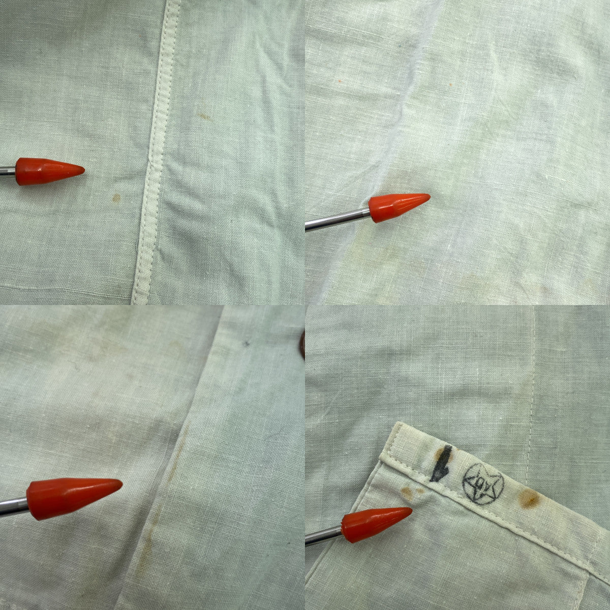 SWEDEN ARMY / 스웨덴 군 | 추정 40-50s 빈티지 M40 린넨 스노우 파커 |