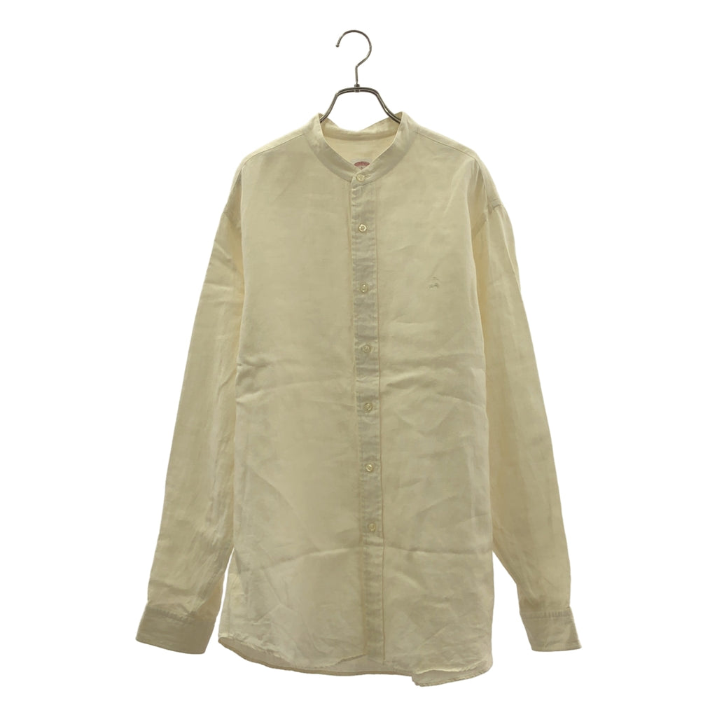 BROOKS BROTHERS / 브룩스 브라더스 | 린넨 밴드 컬러 셔츠 | L | 남성