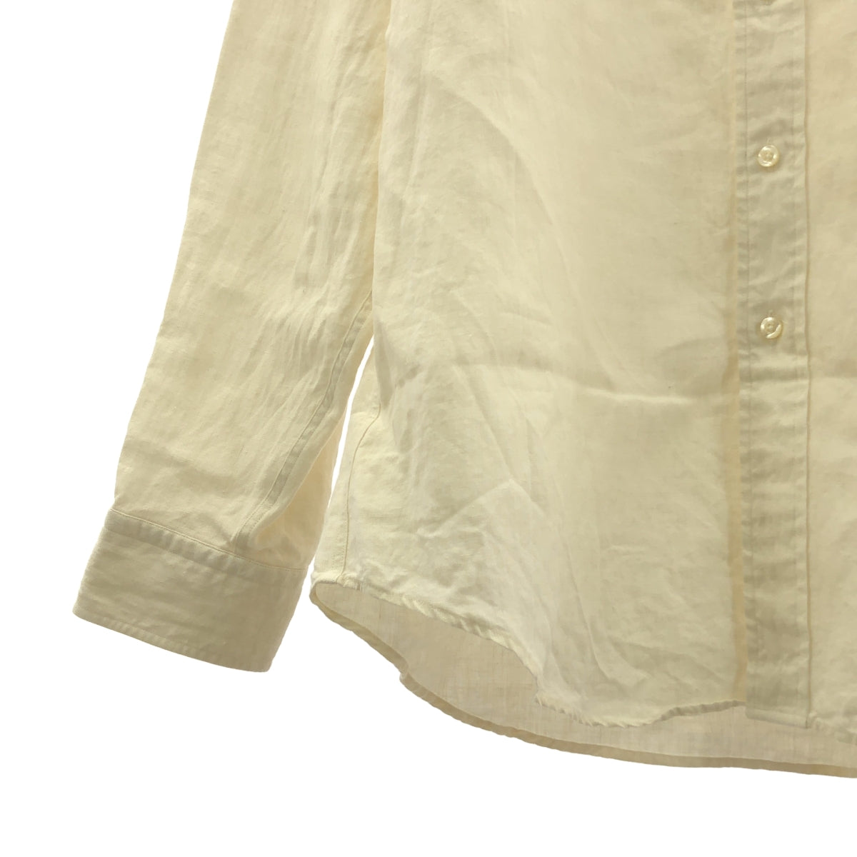 BROOKS BROTHERS / ブルックスブラザーズ | リネン バンドカラーシャツ | L | メンズ