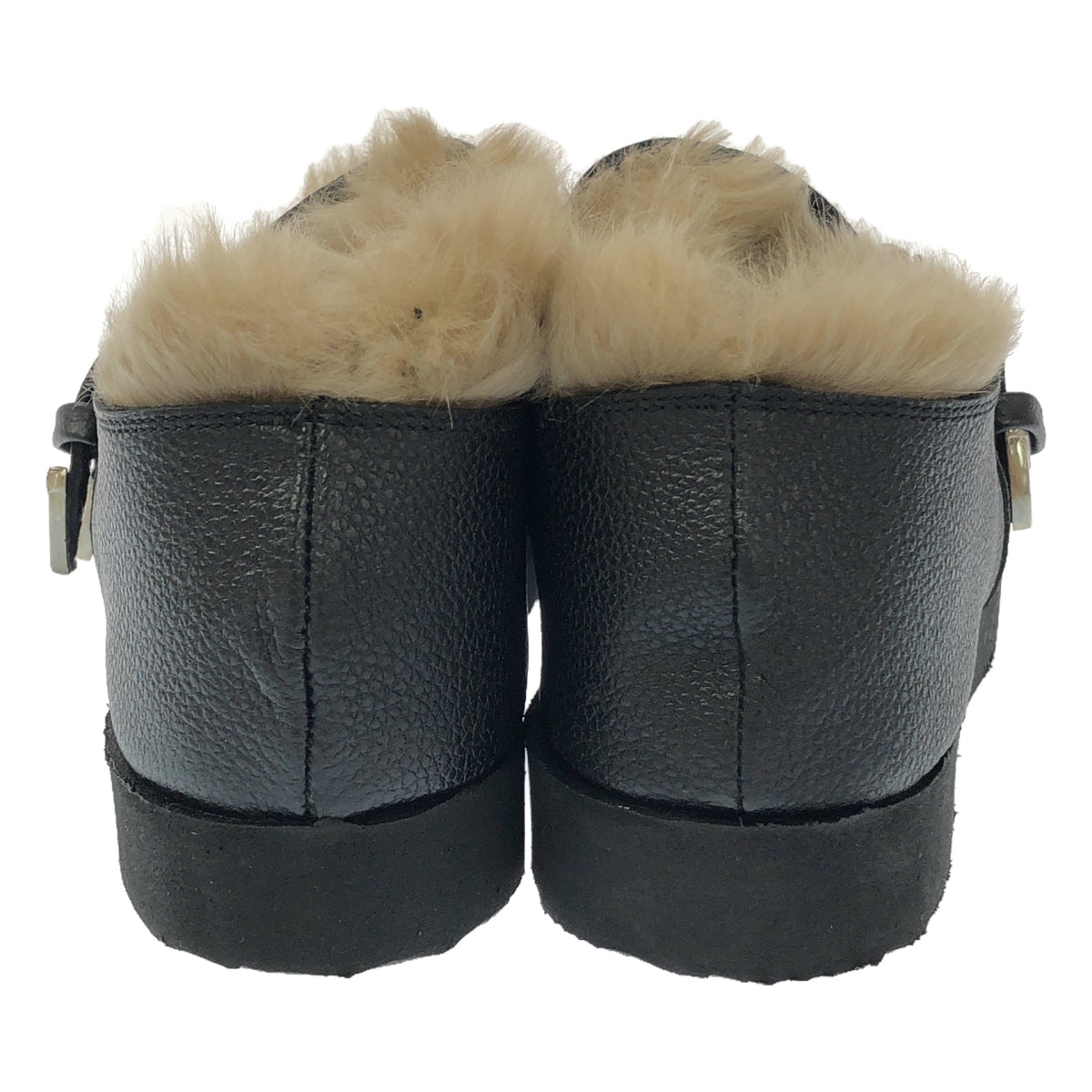 CAMINANDO | Double Buckle Fur Sandals | 9 | Women's