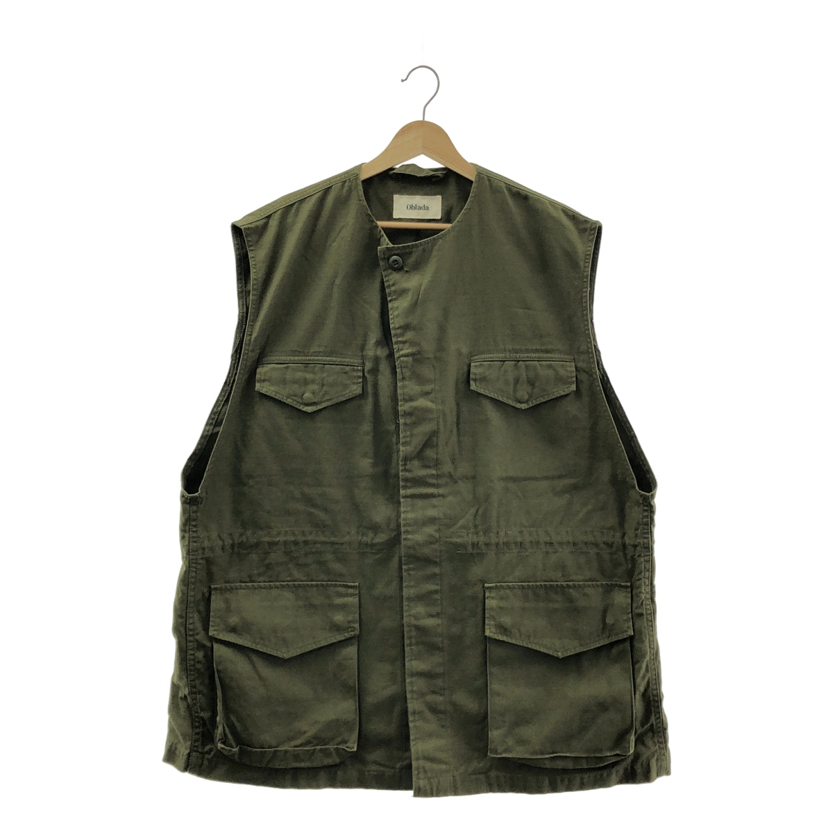 oblada / オブラダ | Sleeveless Military Jacket / ミリタリー ドローストリング ベスト ジャケット | OS | レディース