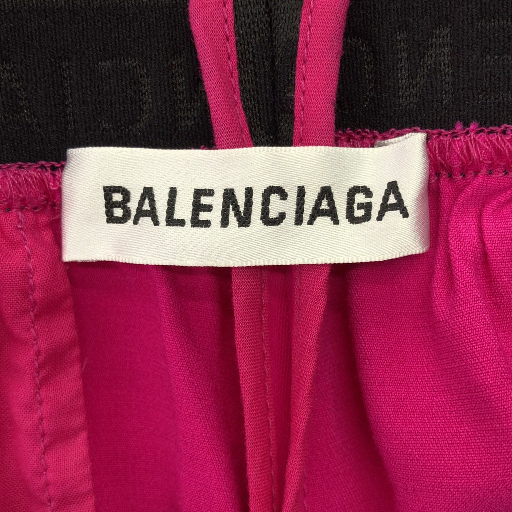 BALENCIAGA | 人造絲標誌鬆緊腰休閒褲 | 尺寸 36 | 女款