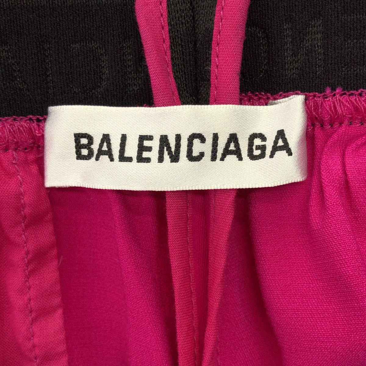 BALENCIAGA | 人造絲標誌鬆緊腰休閒褲 | 尺寸 36 | 女款