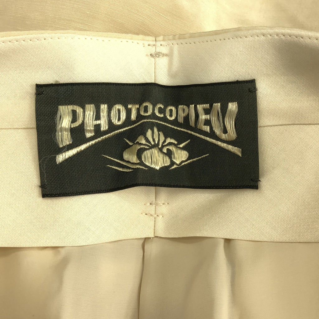 PHOTOCOPIEU / フォトコピュー | リネン シルク ワイド ハーフパンツ | 36 | レディース