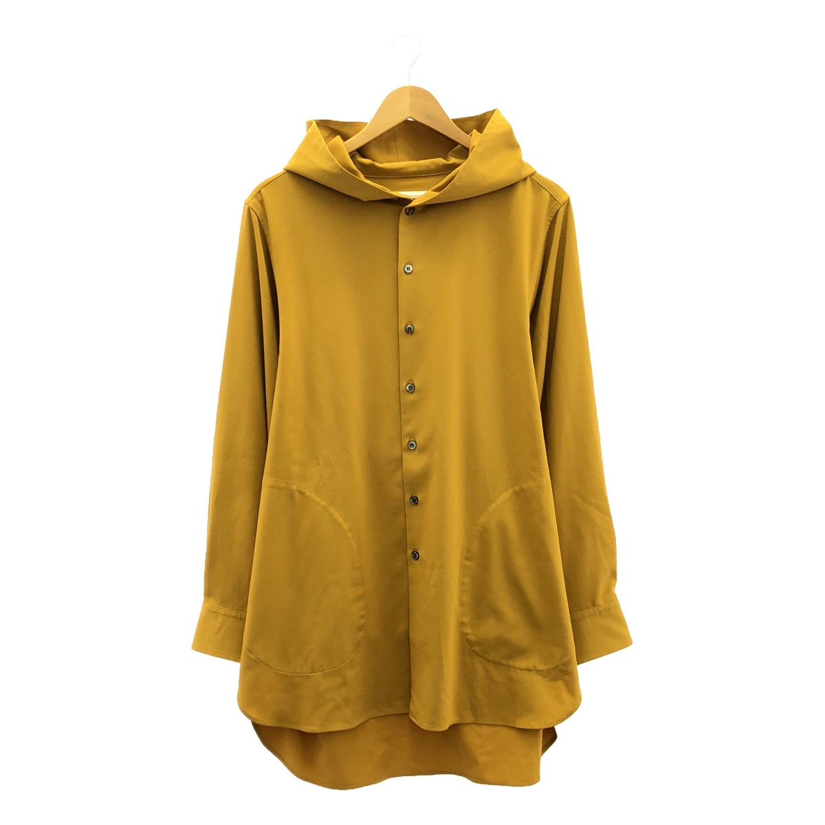 【신품】 prasthana / 프라스타나 | strings hooded shirt / 셔츠 | M | 겨자 | 남성