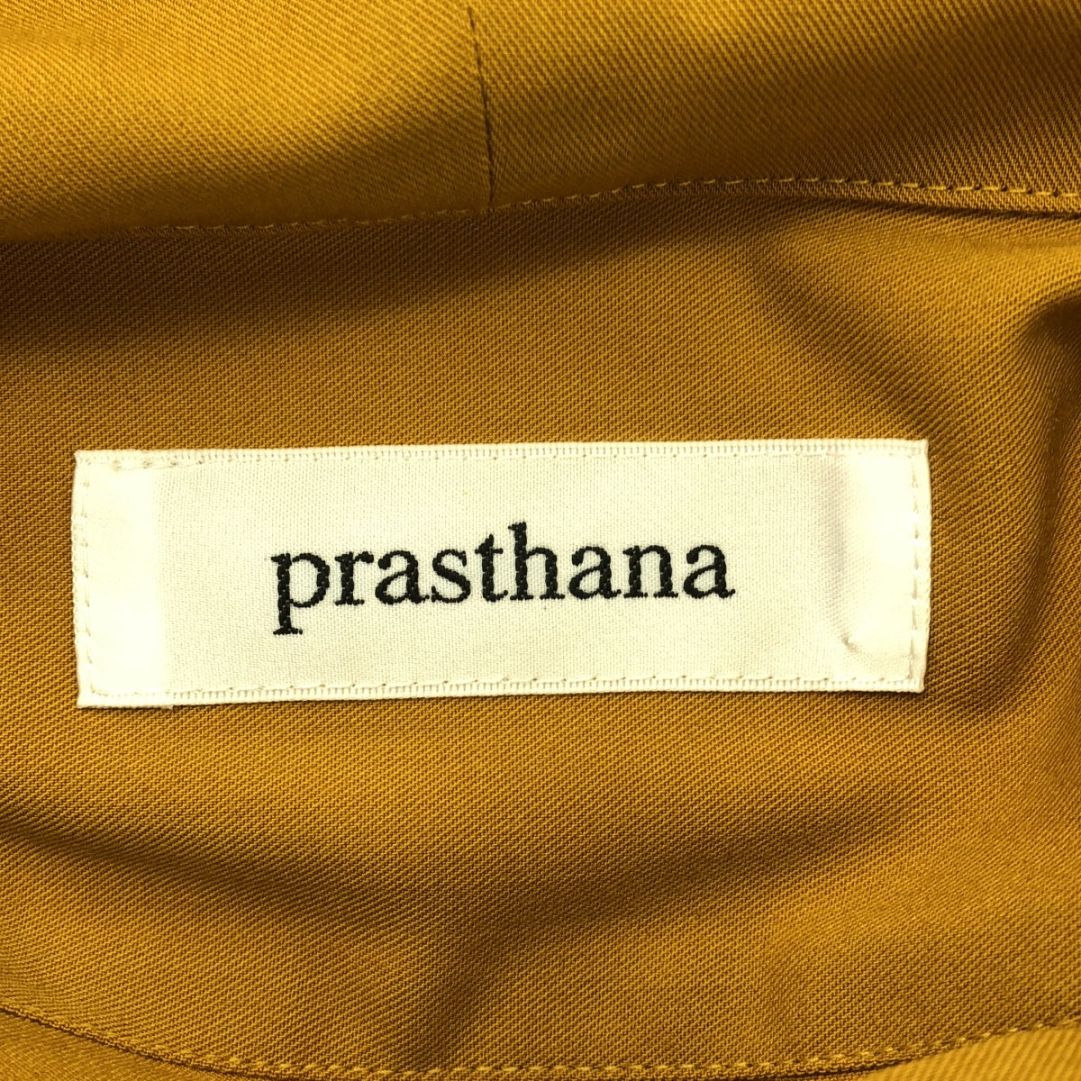 【신품】 prasthana / 프라스타나 | strings hooded shirt / 셔츠 | M | 겨자 | 남성