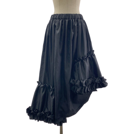 noir kei ninomiya / noir kei ninomiya | 2025SS | 酯類塔夫綢不對稱荷葉邊半身裙 | S | 女款