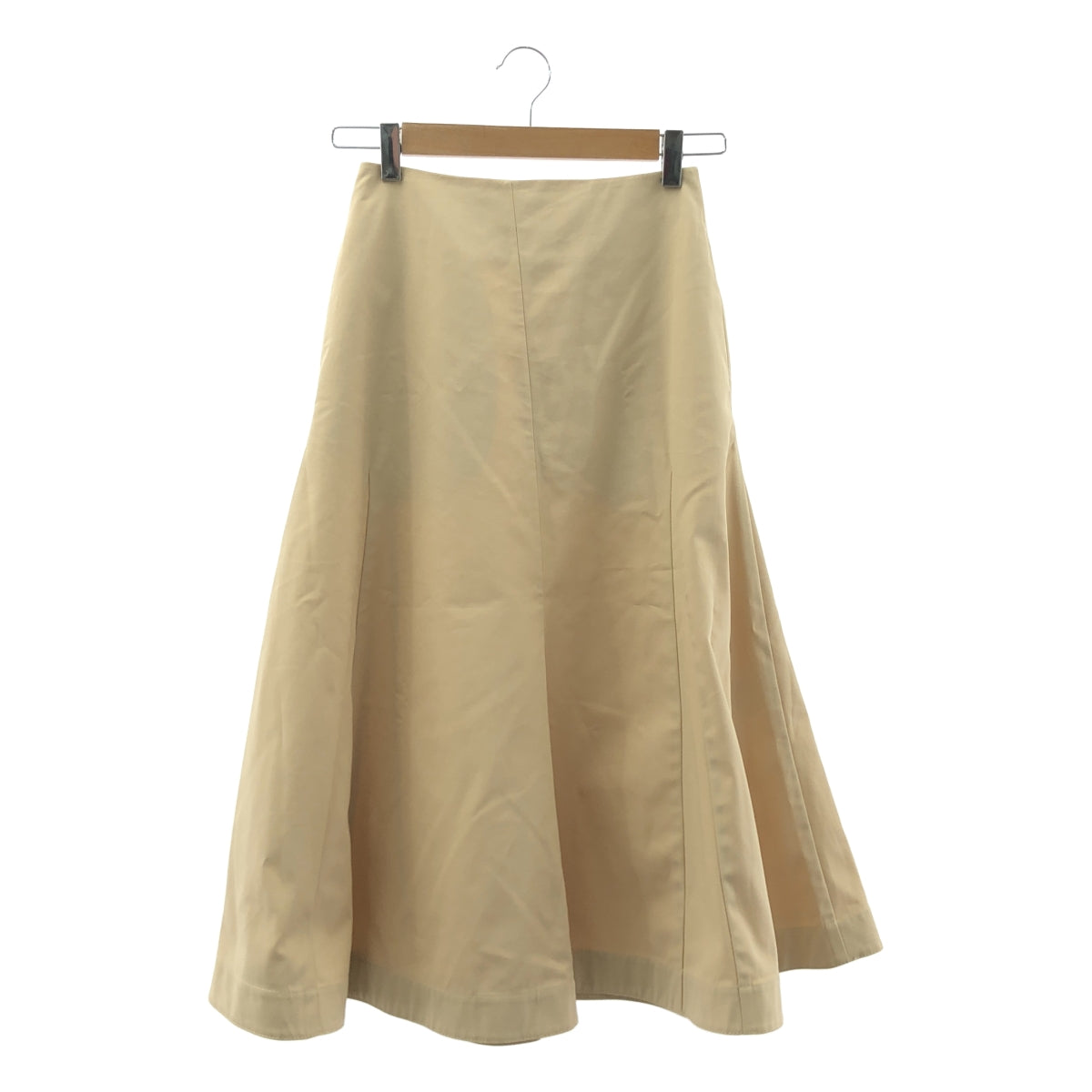 [狀況極佳] JIL SANDER 棉質喇叭長裙 | 30碼 | 卡其色 | 女款
