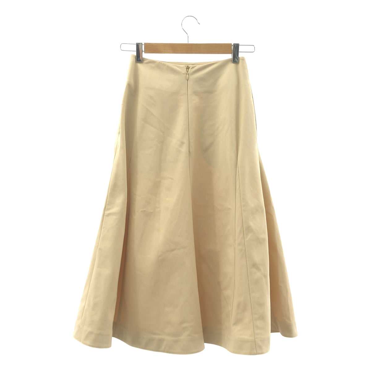 【美品】  JIL SANDER / ジルサンダー | コットン フレア ロングスカート | 30 | カーキ | レディース