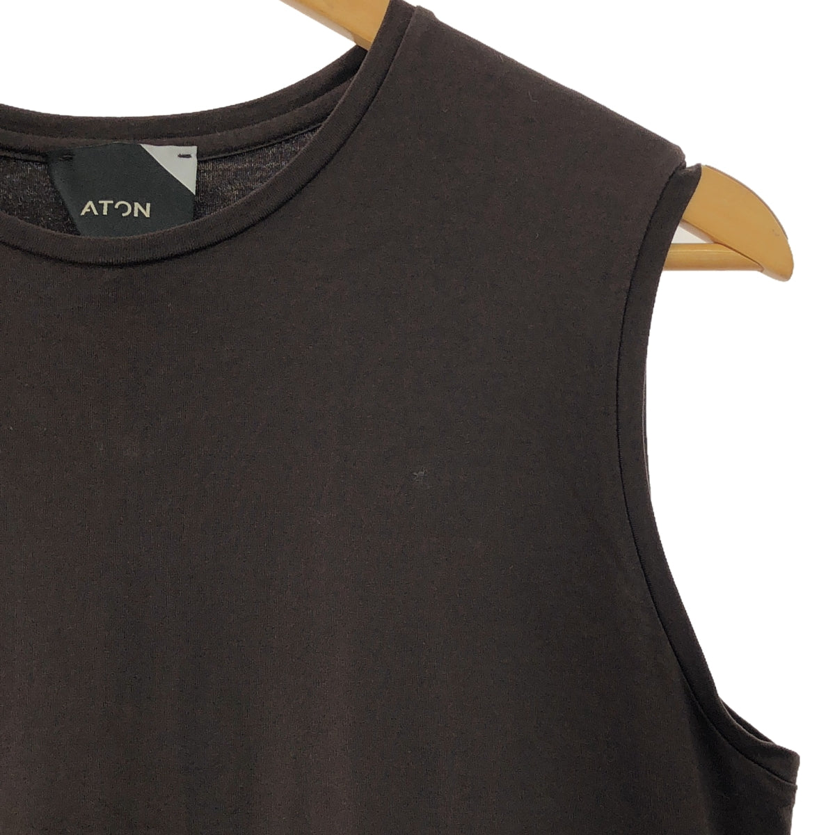 ATON | Crew neck cut and sew dress | 01 | Women's