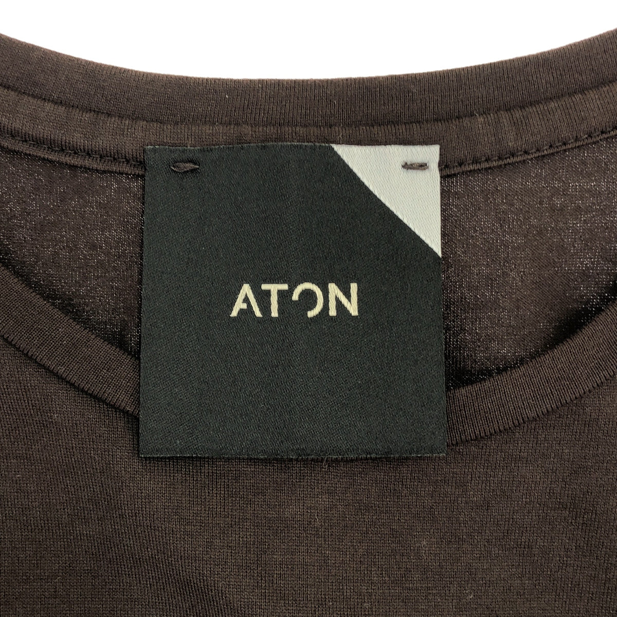 ATON | Crew neck cut and sew dress | 01 | Women's