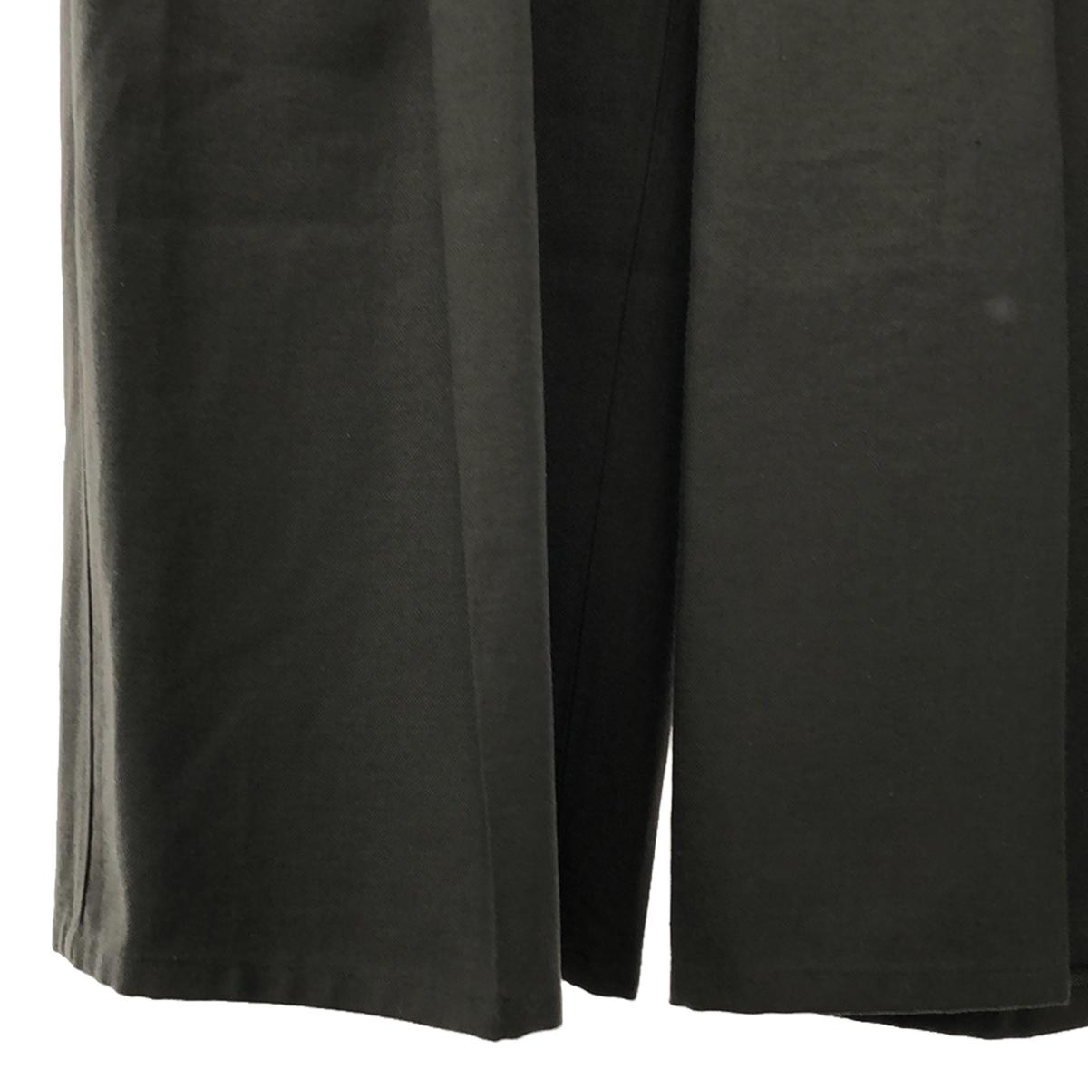 【신품】 THE RERACS / 자릴락스 | 2023SS | BALCOLLAR MARINE SLACKS 와이드 슬랙스 팬츠 | 38 | 카키 | 여성