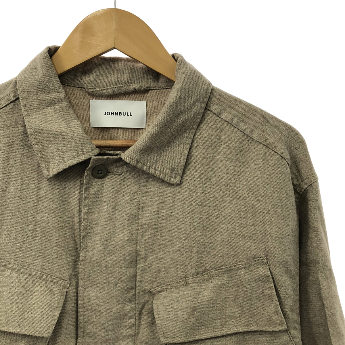 [Good Condition] Deuxieme Classe / Deuxieme Classe | JOHNBULL / John Bull Linen Military Fatigue Jacket | F | Beige | Women's