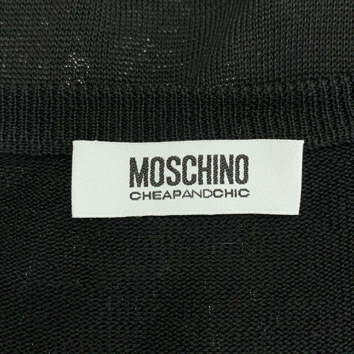 MOSCHINO / モスキーノ | シルク混 フラワー装飾 クルーネック ニット カーディガン |