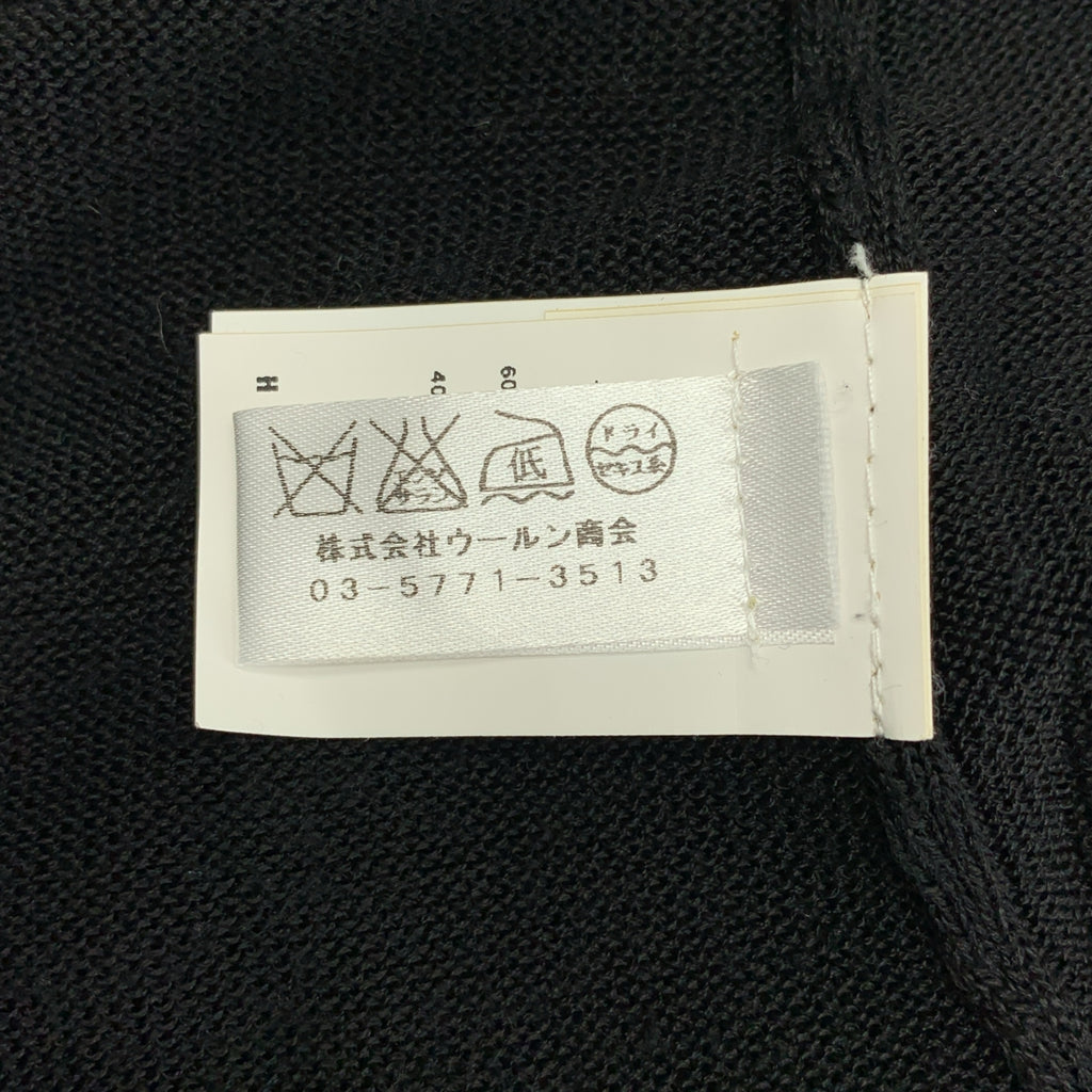 MOSCHINO / モスキーノ | シルク混 フラワー装飾 クルーネック ニット カーディガン |