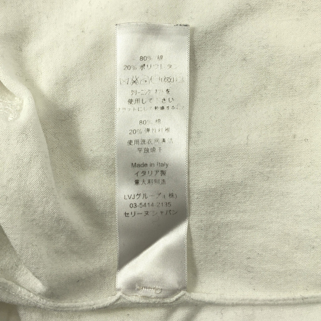 CELINE | Phoebe-era 刺繡 Macadam 標誌後拉鍊高領上衣 | S 碼 | 女款