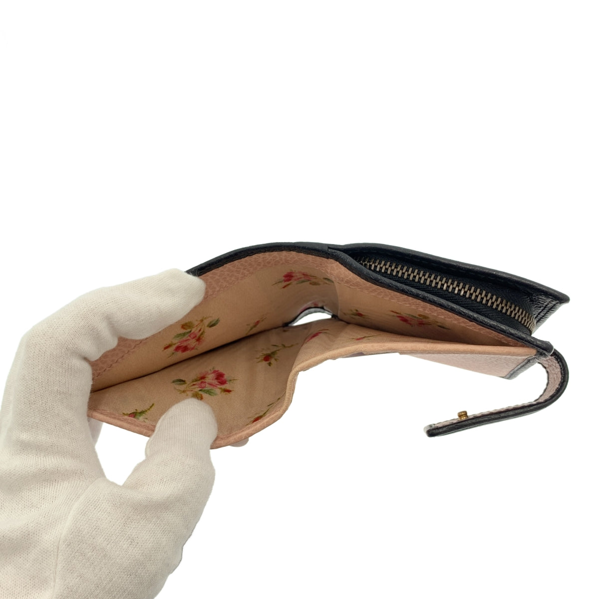 GUCCI / 구찌 | GG 마몬트 보우 가죽 지갑 이중 지갑 |