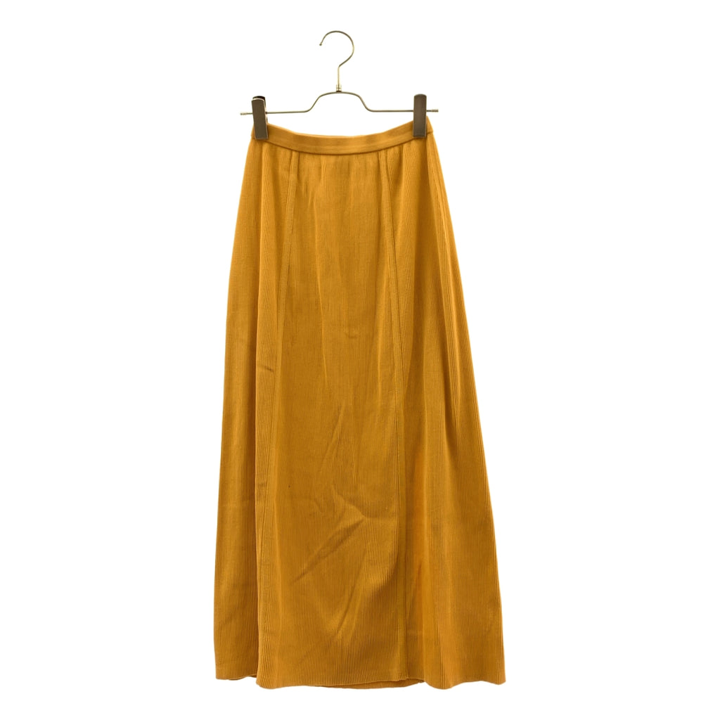 AURALEE / オーラリー | 高磅數羅紋針織半身裙 | 0 | 橘色 | 女款