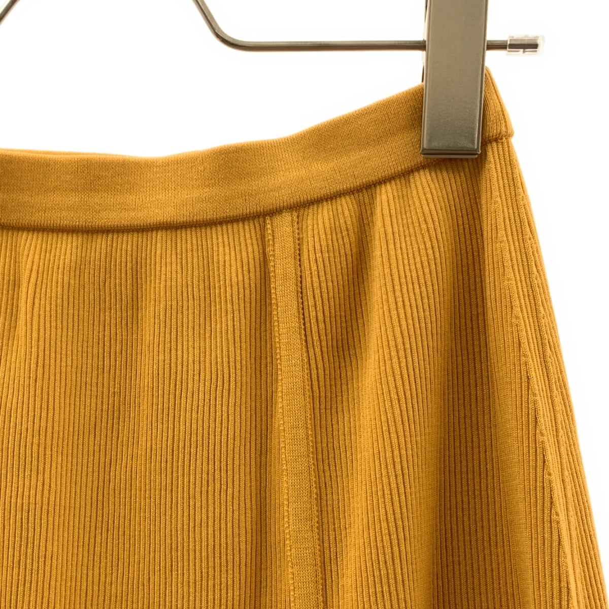 AURALEE / オーラリー | 高磅數羅紋針織半身裙 | 0 | 橘色 | 女款