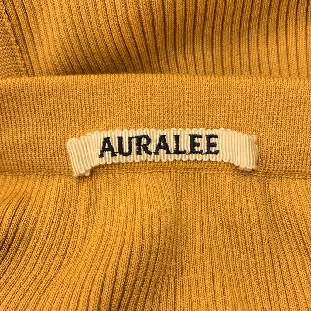 AURALEE / オーラリー | 高磅數羅紋針織半身裙 | 0 | 橘色 | 女款