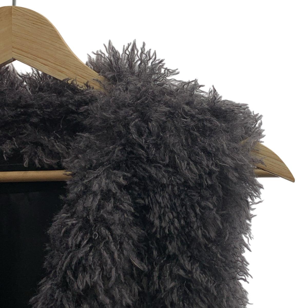 [狀況極佳] JOURNAL STANDARD | 2021 秋冬 | 生態皮草背心 | 全襯裡 | F 碼 | 深灰色 | 女款