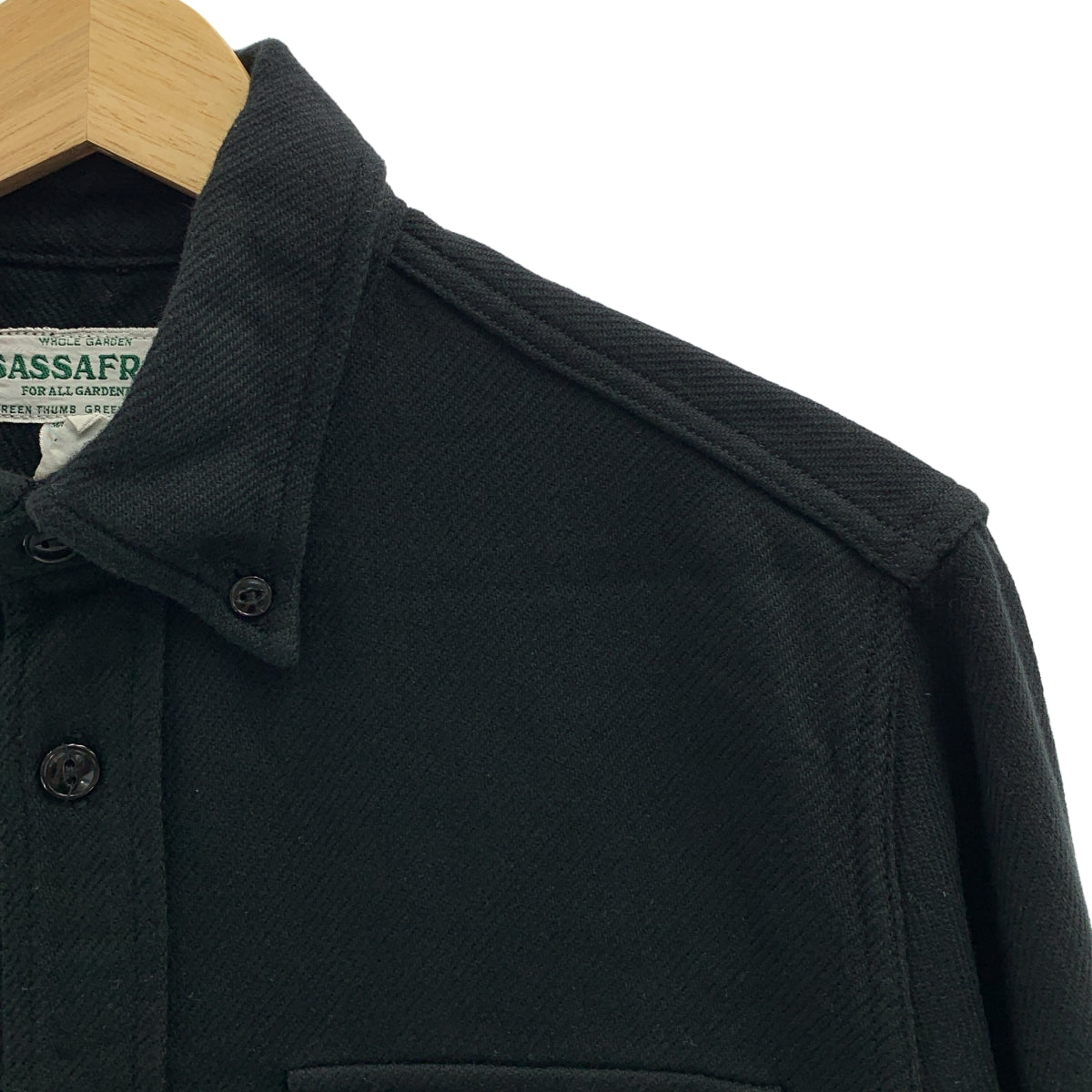 SASSAFRAS / ササフラス | コットン ボタンダウン シャツ | S | メンズ