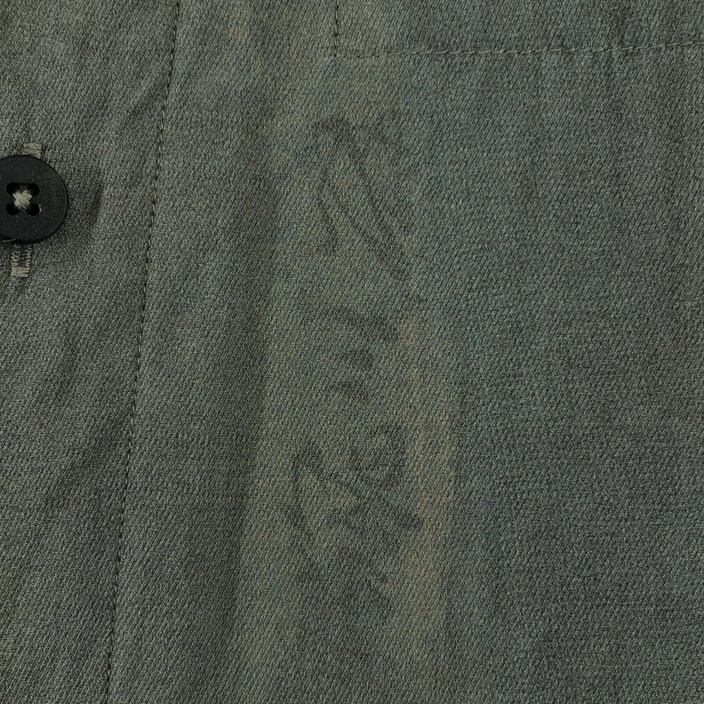 Ziggy Chen | 2024 春夏系列 | 經典領襯衫 / 絲質印花寬鬆襯衫 | 尺寸 44 | 男士